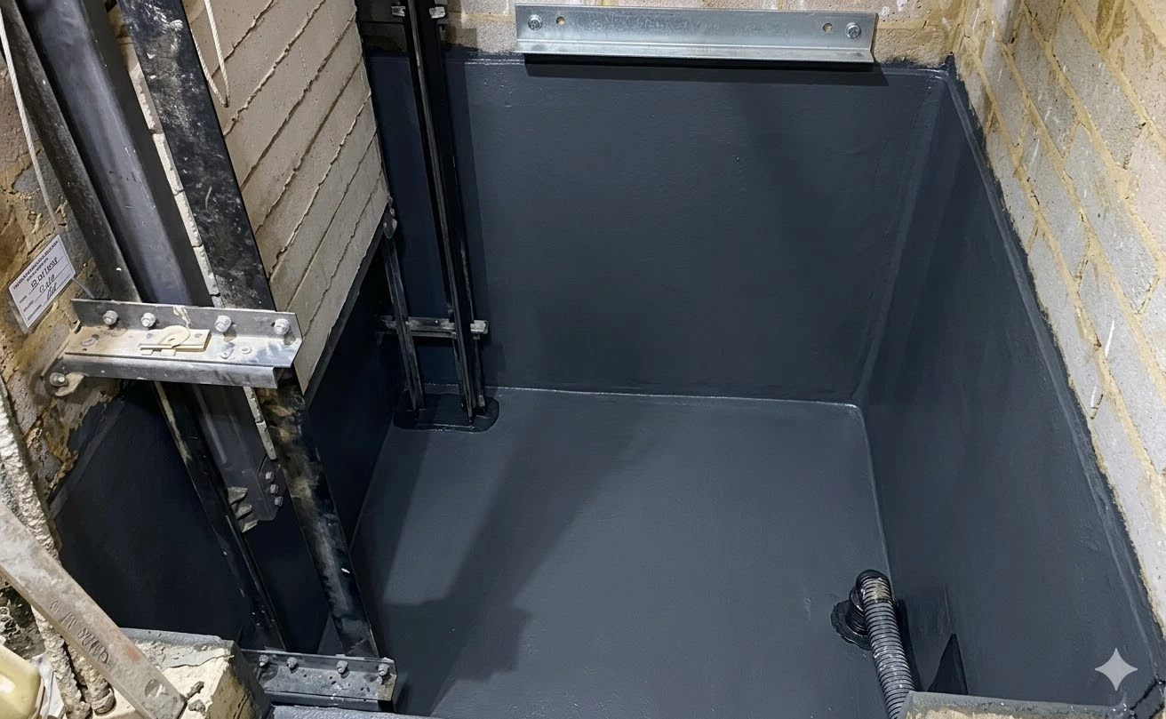 Elevator Pit Waterproofing